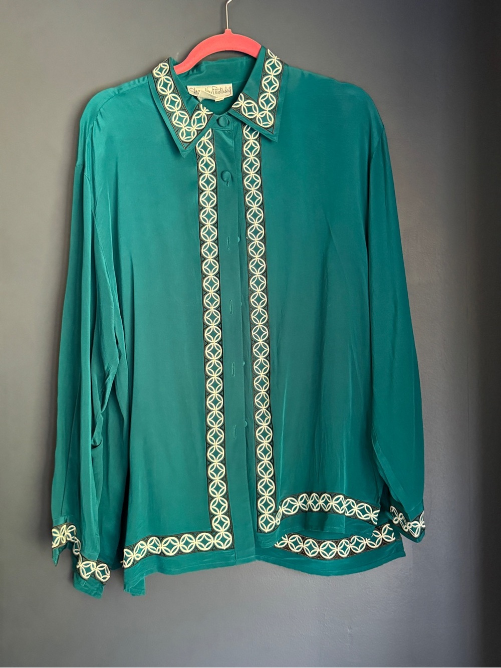 Diane Von Furstenberg Silk Button-Front Blouse